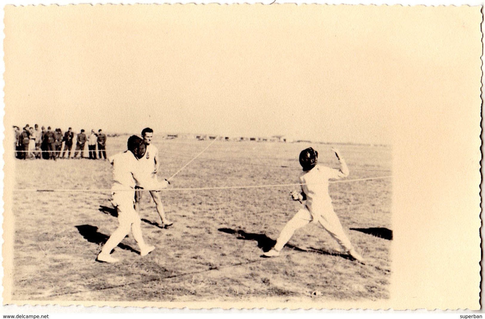ESCRIME En ROUMANIE / FENCING In ROMANIA - 1943 : PIPERA - SERBAREA ANEF  - CARTE VRAIE PHOTO / REAL PHOTO - RRR (aa585) - Fencing