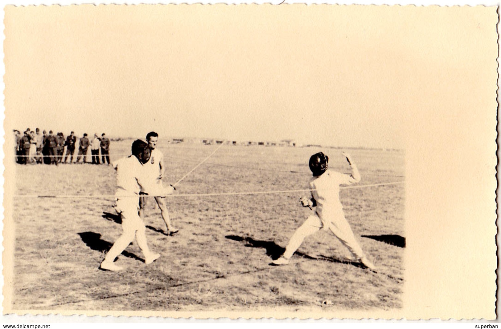 ESCRIME En ROUMANIE / FENCING In ROMANIA - 1943 : PIPERA - SERBAREA ANEF  - CARTE VRAIE PHOTO / REAL PHOTO - RRR (aa585) - Escrime