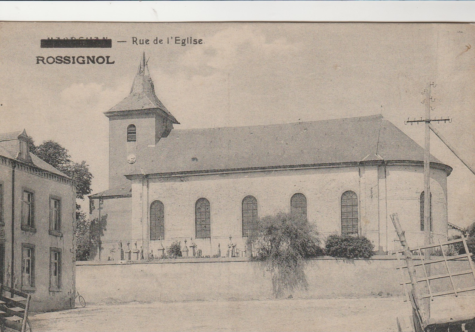 Rossignol , Rue De L'église  , ( Edit Lallemand ,Marbehan  ) - Tintigny