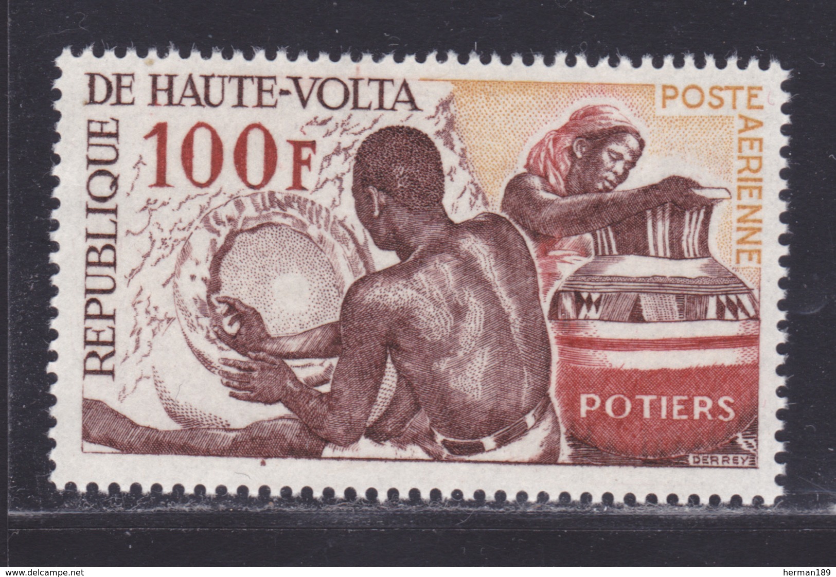 HAUTE-VOLTA AERIENS N°   58 ** MNH Neuf Sans Charnière, TB (D8675) Artisanat, Potiers - 1968-69 - Opper-Volta (1958-1984)