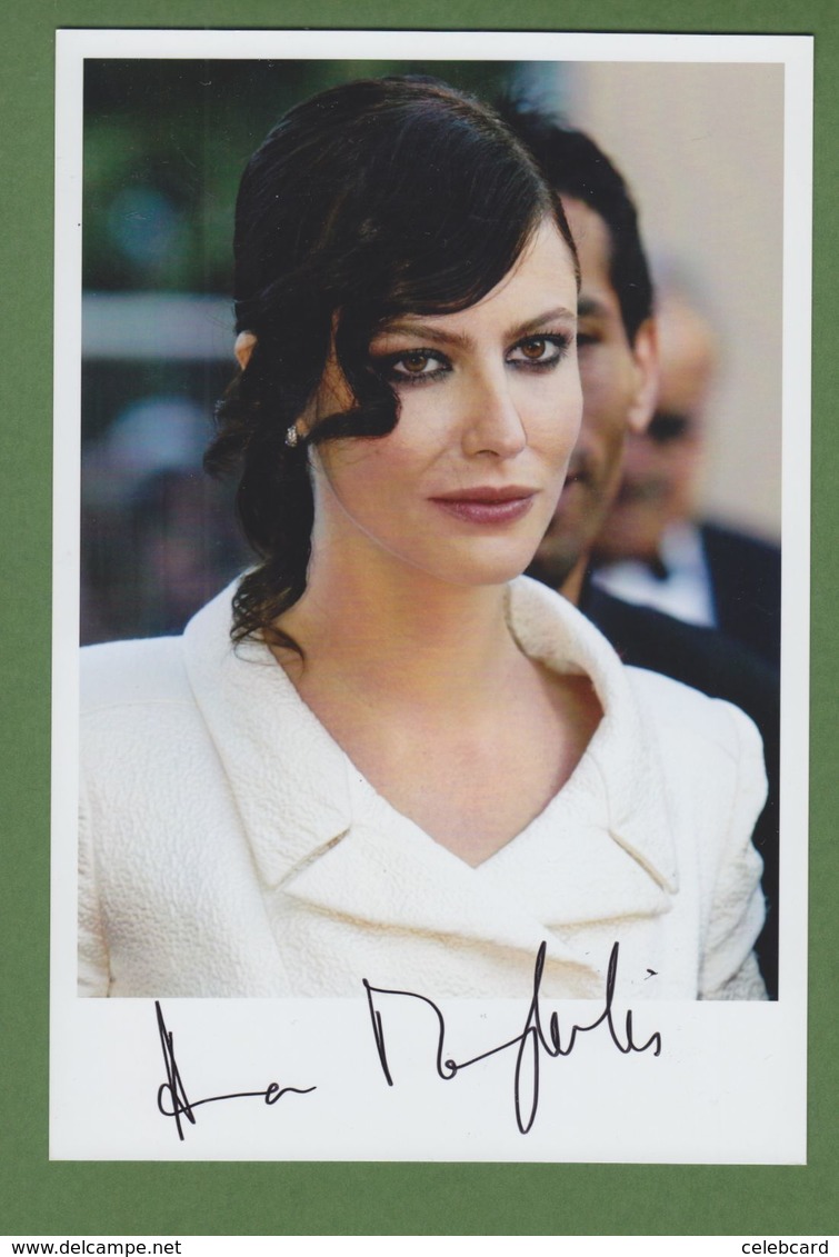 ANNA MOUGLALIS  AUTOGRAPHE / AUTOGRAMM  Glossy-photo 13/18 Cm - Autres & Non Classés