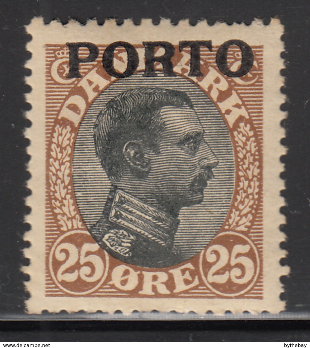 Denmark 1921 MH Sc #J6 PORTO On 25o King Christian X - Port Dû (Taxe)