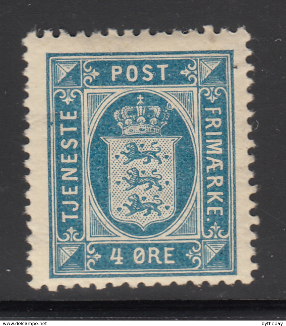 Denmark 1916 MH Sc #O18 4o Small State Seal - Officials