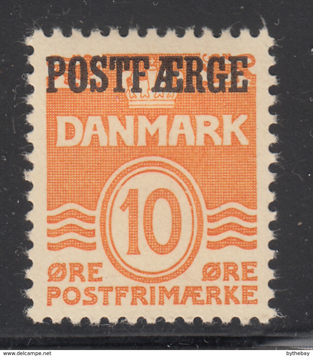 Denmark 1936 MH Sc #Q16 POSTFAERGE On 10o Numeral, Wavy Lines - Paquetes Postales