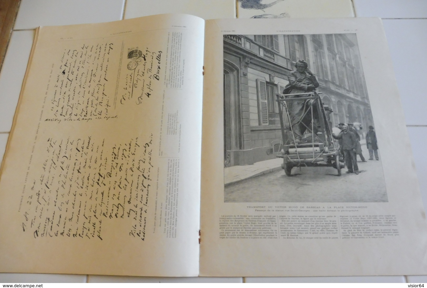 L'ILLUSTRATION 22 FEVRIER 1902-NUMERO CONSACRE EN GRANDE PARTIE A VICTOR HUGO NANCY..- NAUFRAGE D'UN AEROSTAT A MONACO