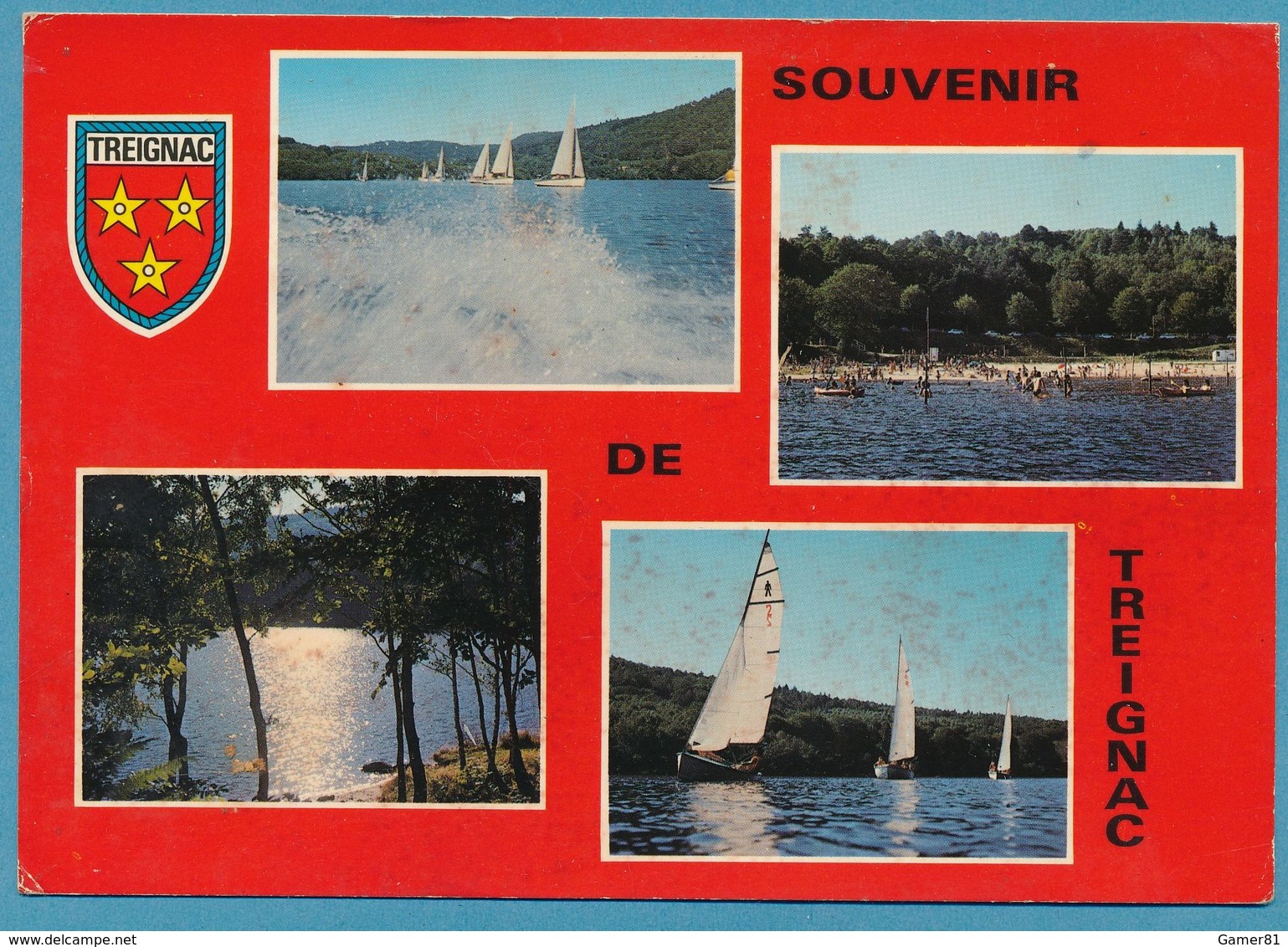 Souvenir De TREIGNAC - Multivues Blason - Carte Circuilé 1976 - Treignac