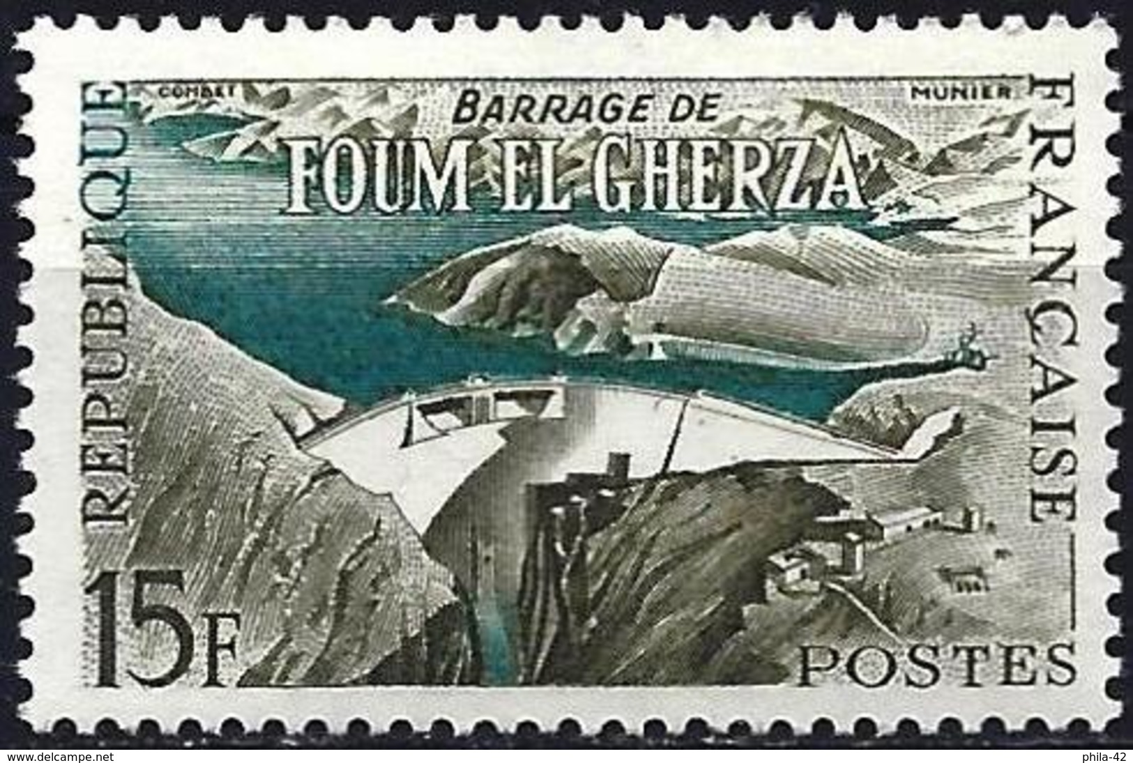 France 1959 - Mi 1247 - YT 1203 ( Dam Of Foum El Gherza ) MNH** - Neufs