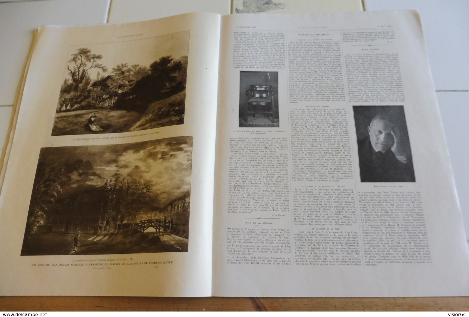 L'ILLUSTRATION 12 SEPTEMBRE 1925-OPERATIONS MAROC BRANES-INSURRECTION DRUZE-ELEPHANTS-EAN A PARIS REPARTITION-ROUSSEAU J