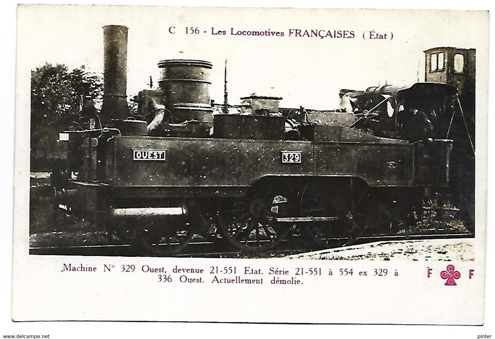 TRAIN - LES LOCOMOTIVES FRANCAISES (Etat) - Machine 329 - Strassenbahnen