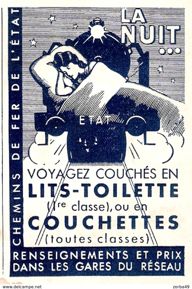 SNCF Chemins De Fer De L' Etat Joli Lot De 3 Publicités 1932-1934 - Publicités