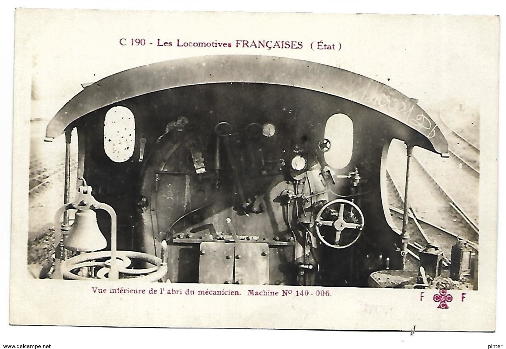 TRAIN - LES LOCOMOTIVES FRANCAISES (Etat) - Vue Intérieure De L'abri Du Mécanicien - Machine 140-006 - Tramways