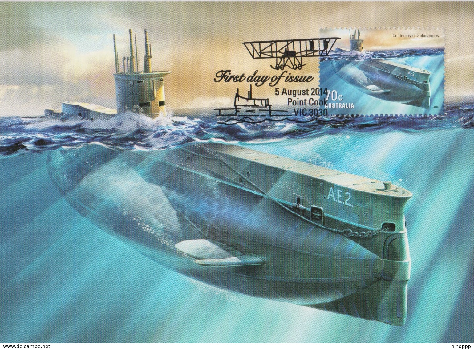 Australia 2014 Centenary Of Submarines,, Maximum Card - Maximum Cards