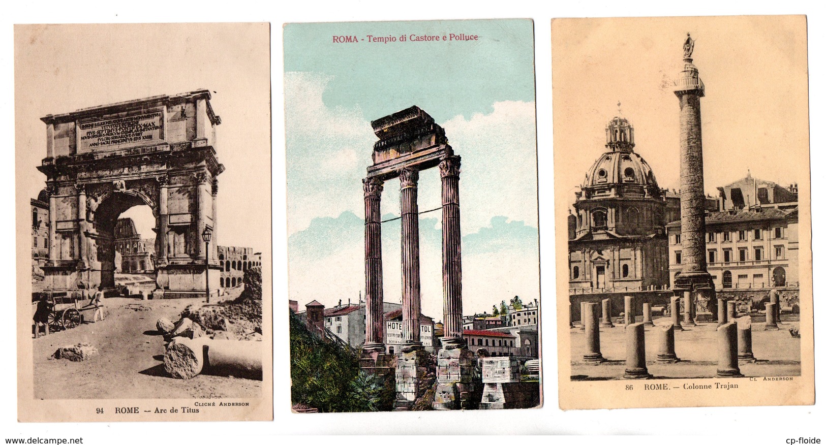 ITALIE . ROME . 3 CARTES POSTALES - Réf. N°20414 - - Collections & Lots
