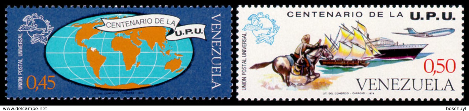 Venezuela, 1974, UPU Centenary, Universal Postal Union, United Nations, MNH, Michel 1988-1989 - Venezuela