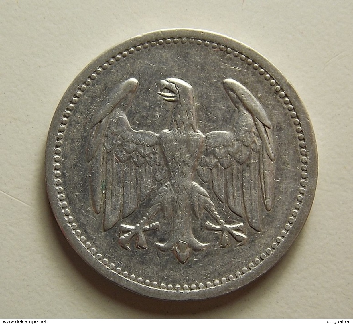 Germany 1 Mark 1924 A Silver - 1 Mark & 1 Reichsmark