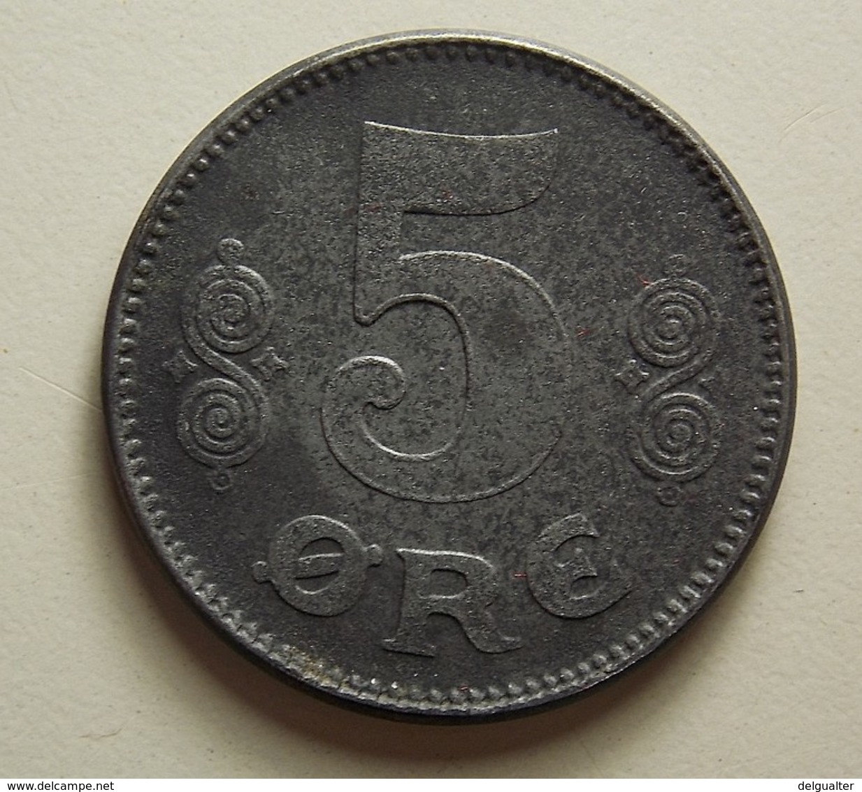 Denmark 5 Ore 1918 - Danemark