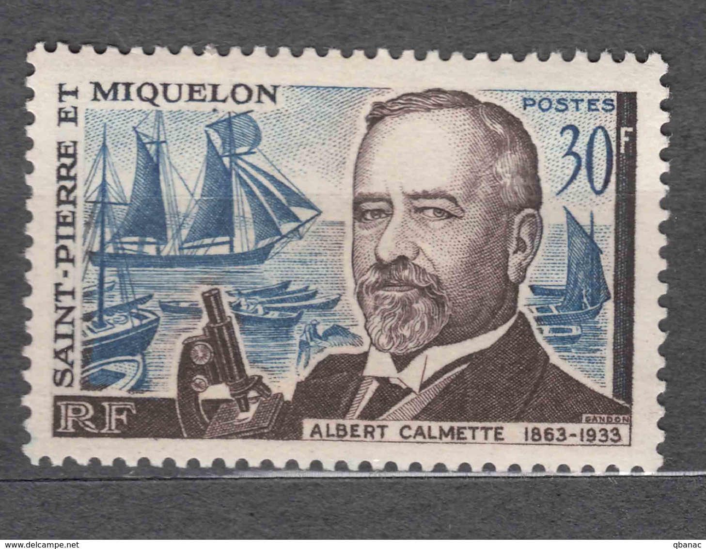 St. Pierre & Miquelon 1963 Mi#402 Mint Hinged - Nuevos