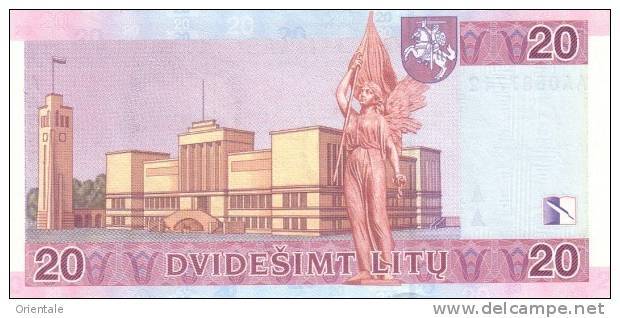 LITHUANIA P. 66 20 L 2001 UNC - Lithuania