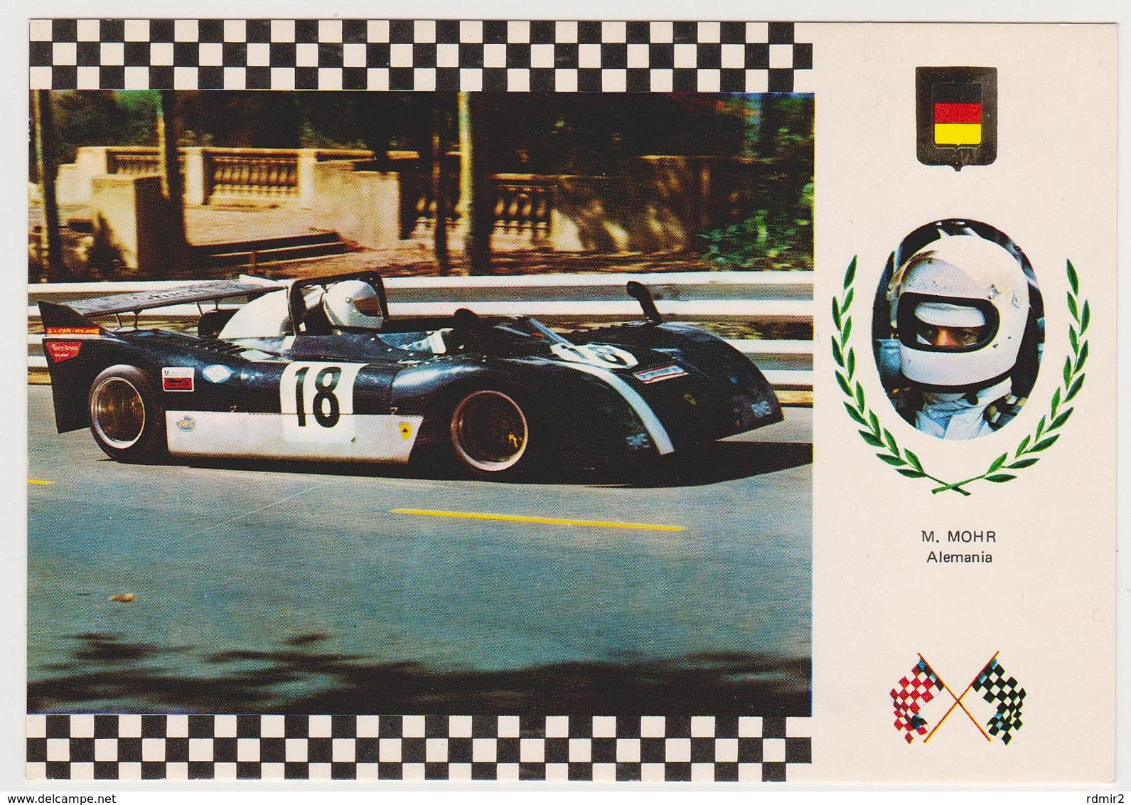 1382/ M[anfred] Mohr (Germany / Deutschland). A.M.S. 273 Tecno. Grand Prix (1974).- Non écrite. Unused. Ungelaufen. - Grand Prix / F1