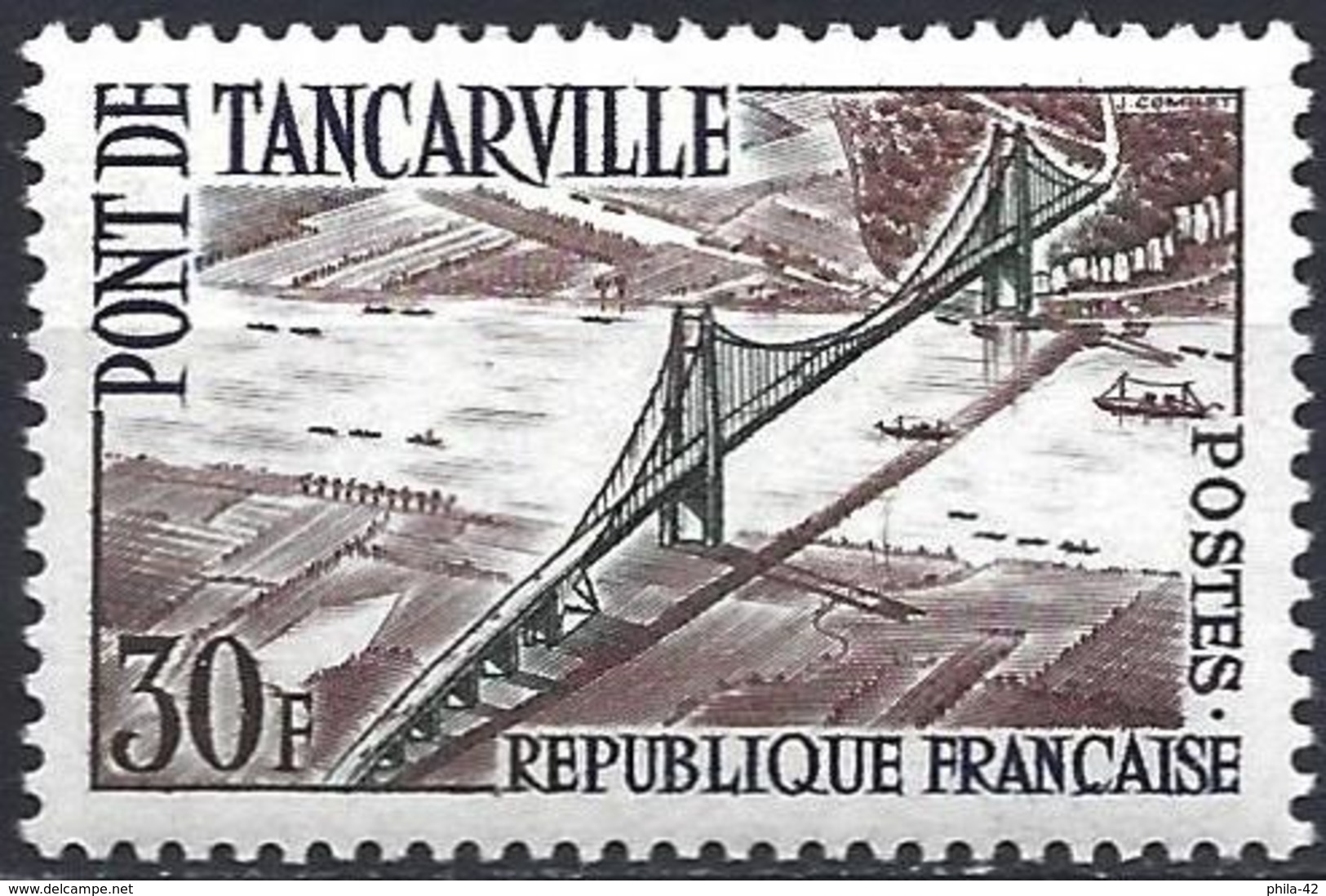 France 1959 - Mi 1260 - YT 1215 ( Bridge Of Tancarville ) MNH** - Ungebraucht