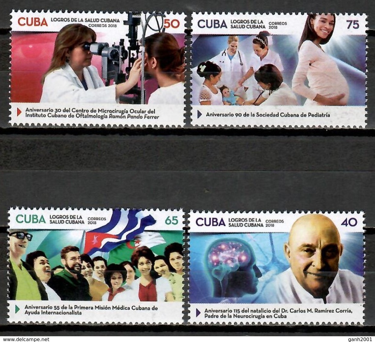 Cuba 2018 / Medicine Health Doctors Nurses MNH Medicina Salud Médicos Enfermeras  Cu11633  C3 - Medicina