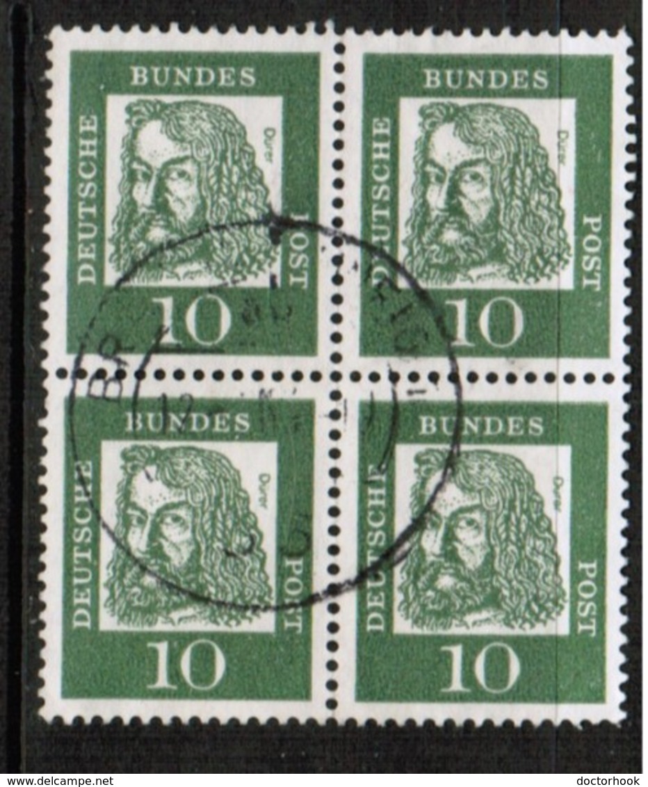 GERMANY  Scott # 827 VF USED BLOCK Of 4 (Stamp Scan # 459) - Used Stamps