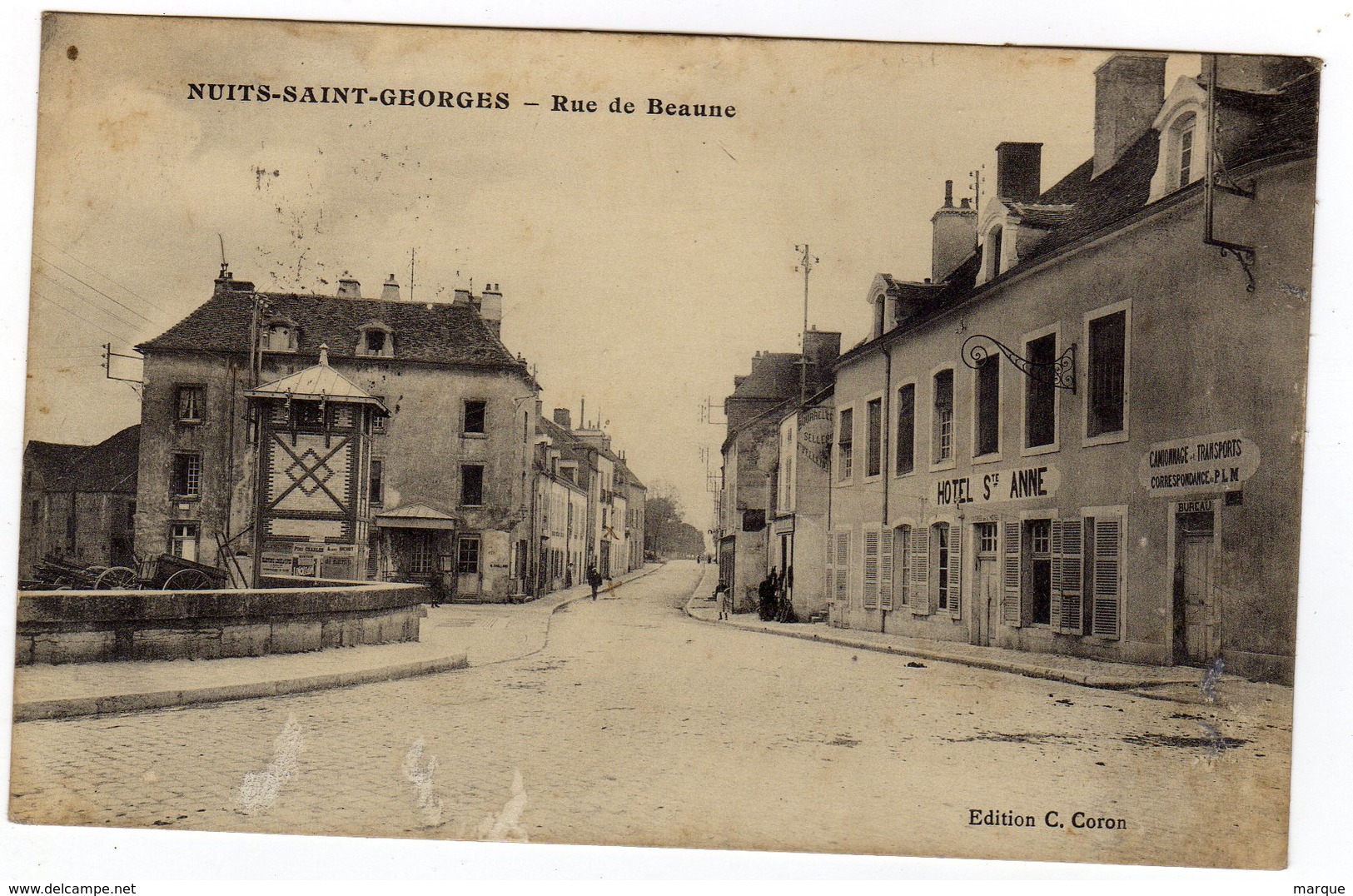 Cpa NUITS SAINT GEORGES Rue De Beaune - Nuits Saint Georges