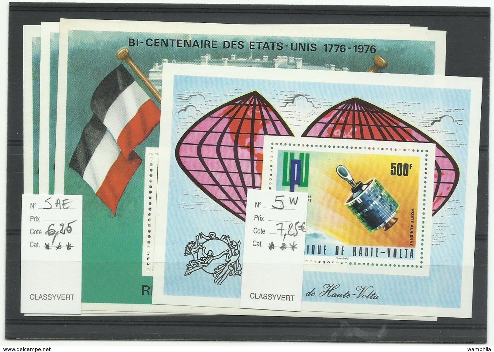 Hte Volta, Lot De P.A. + Blocs, Cote YT Cote 95,30€ - Haute-Volta (1958-1984)