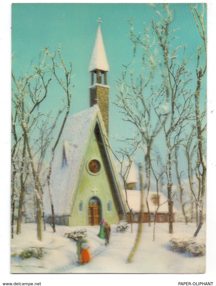 3D - CHURCH IN WINTER - TOPPAN - Sonstige & Ohne Zuordnung