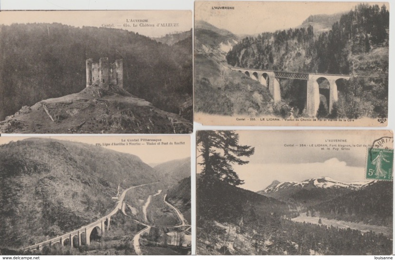 19 / 2 / 385  - LOT  DE  12  CPA  DU  CANTAL  ( 15) - Toutes Scanées - 5 - 99 Cartoline