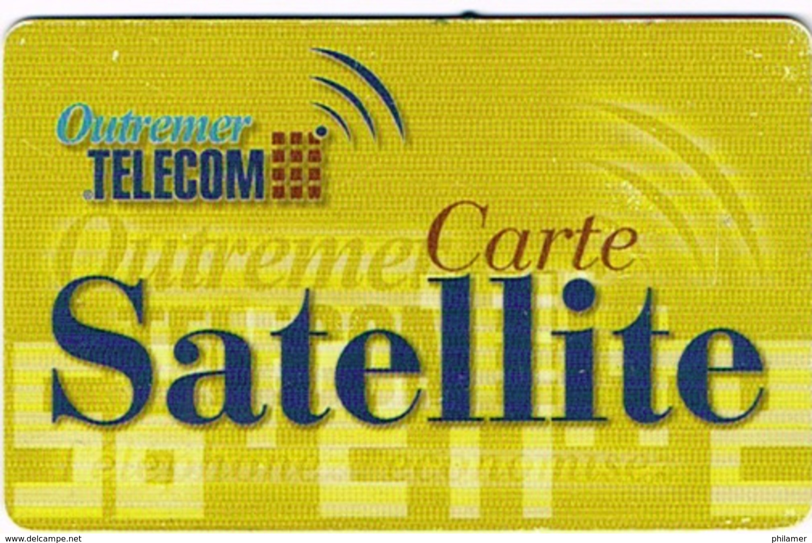 France Outremer Telecom Telephone Prepayee Antilles Martinique Carte Satellite Grattee Us Courant - Other & Unclassified