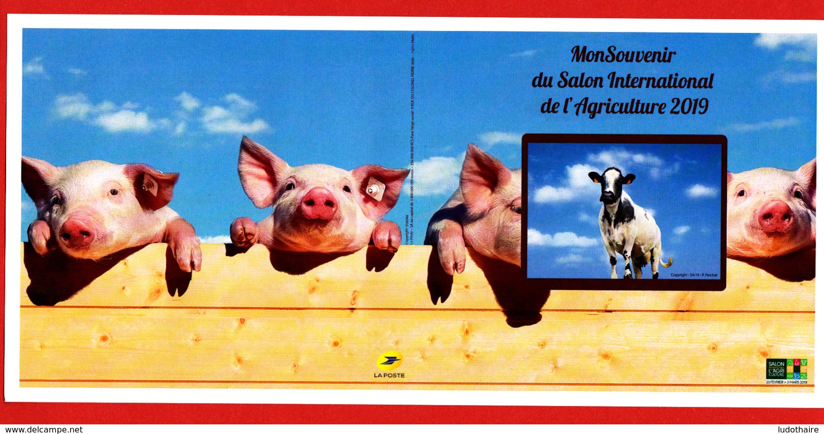 Collector Vache Imminence, Bleue Du Nord, Oblitération 23/02/19 Salon De L'Agriculture 2019 - Collectors