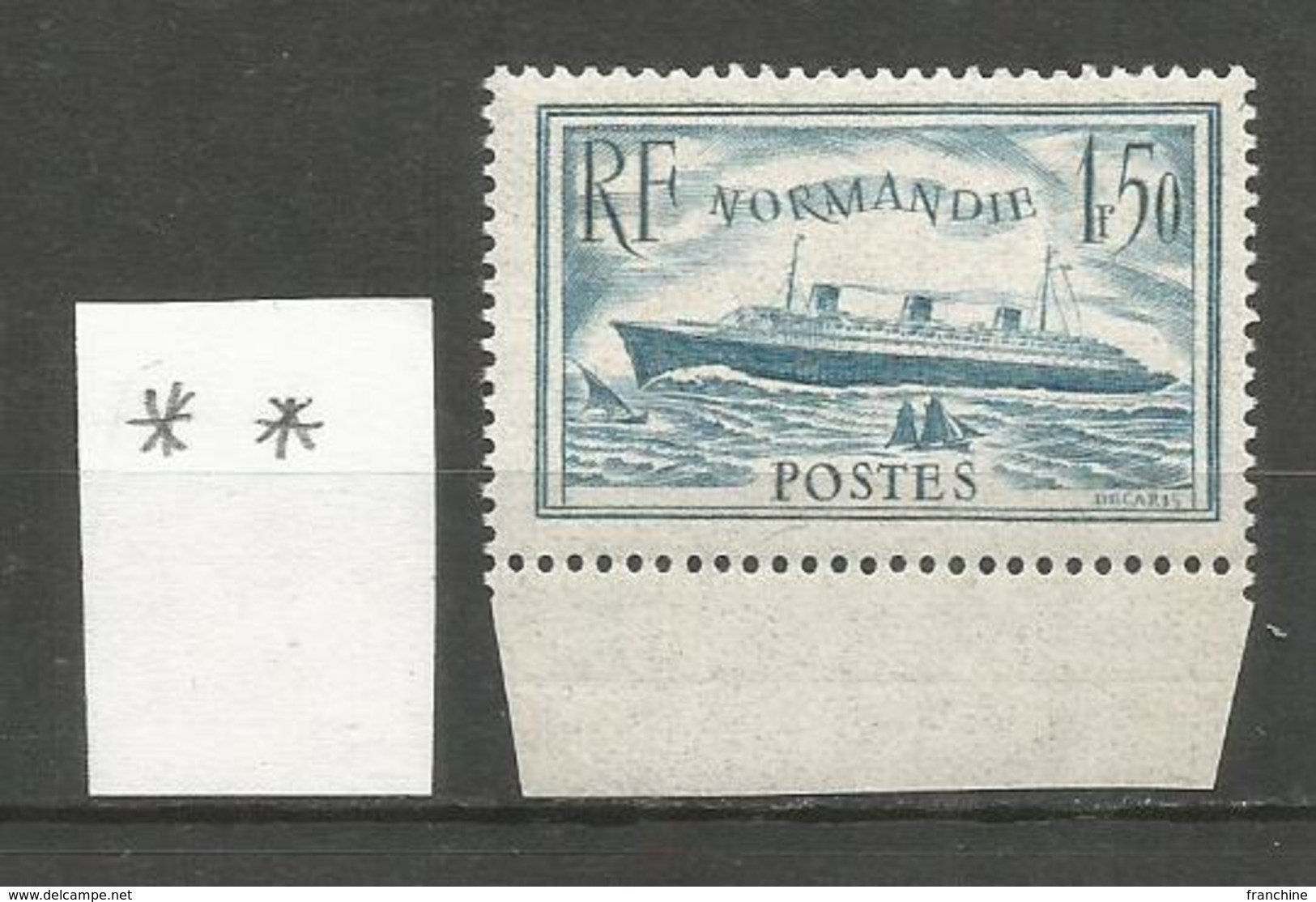 1935-36  - N° 300 ** (MNH) - Bord De Feuille - Unused Stamps