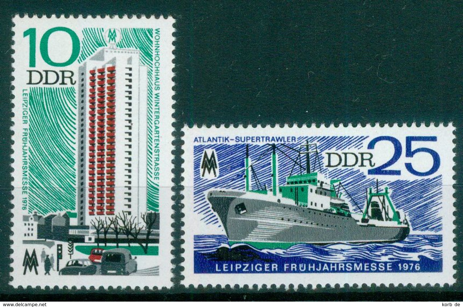 DDR 1976 / MiNr.   2119 - 2120    ** / MNH   (r230) - Unused Stamps