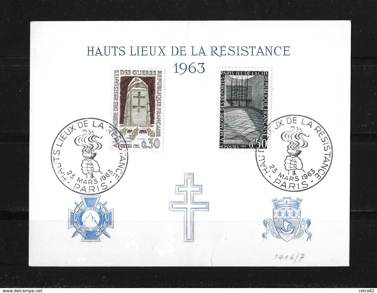 1963 HAUTS LIEUX DE LA RÉSISTANCE - Lettres & Documents