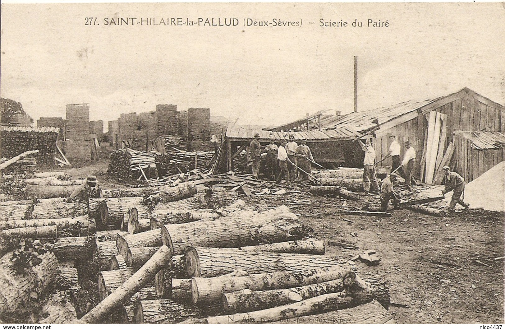 Cpa  St Hilaire La Pallud Scierie Du Pairé - Autres & Non Classés