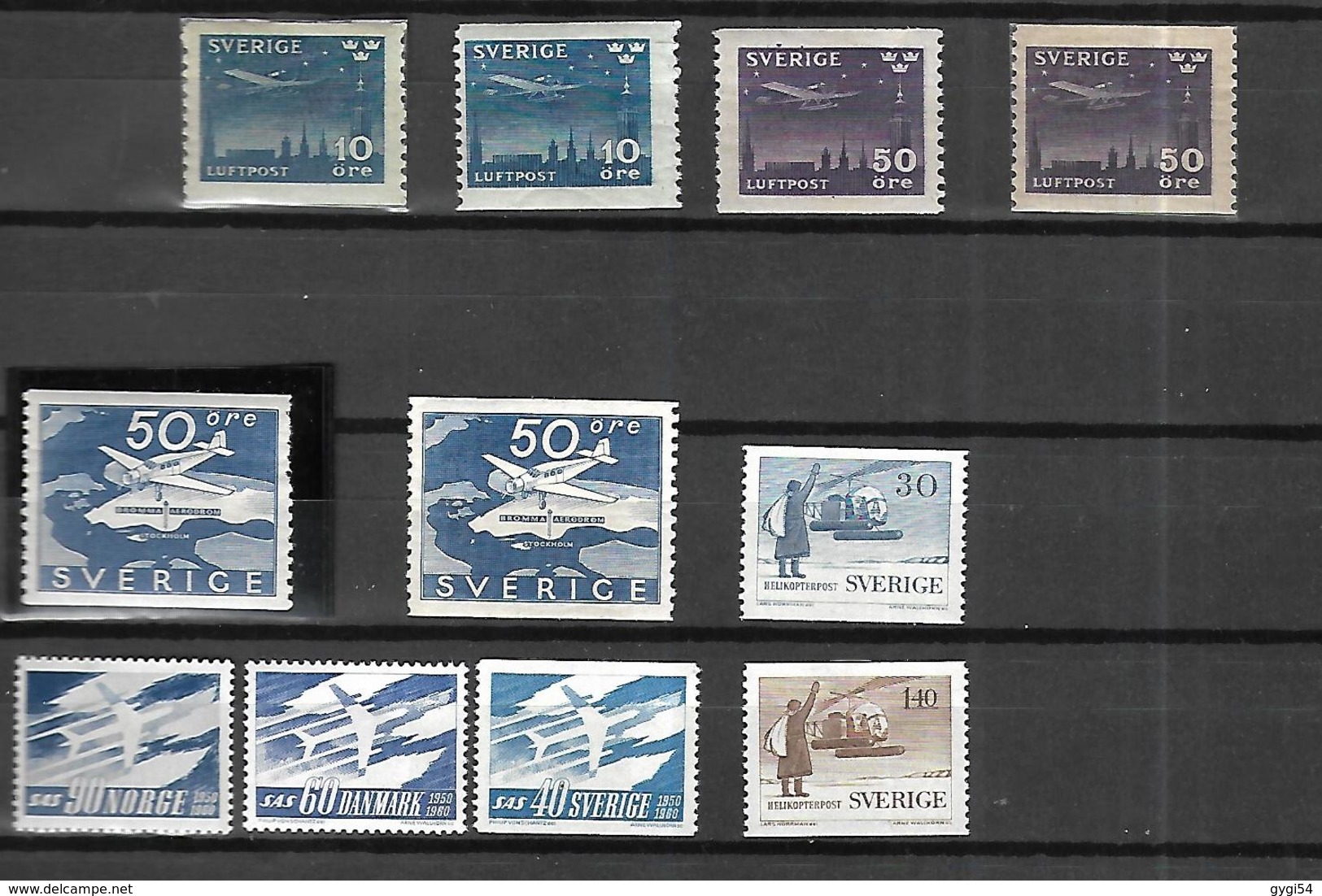 Association Des Pays Du Nord  Suède, Norvège, Danemark  Poste Aérienne  N** MNH - Unused Stamps