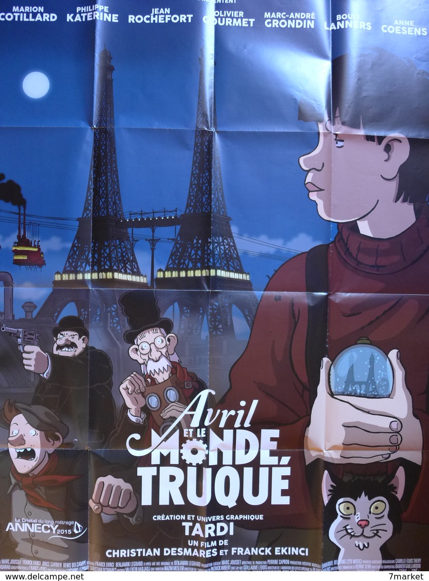 Affiche De TARDI Pour Le Film "Avril Et Le Monde Truqué" /  2015 - Affiches & Offsets