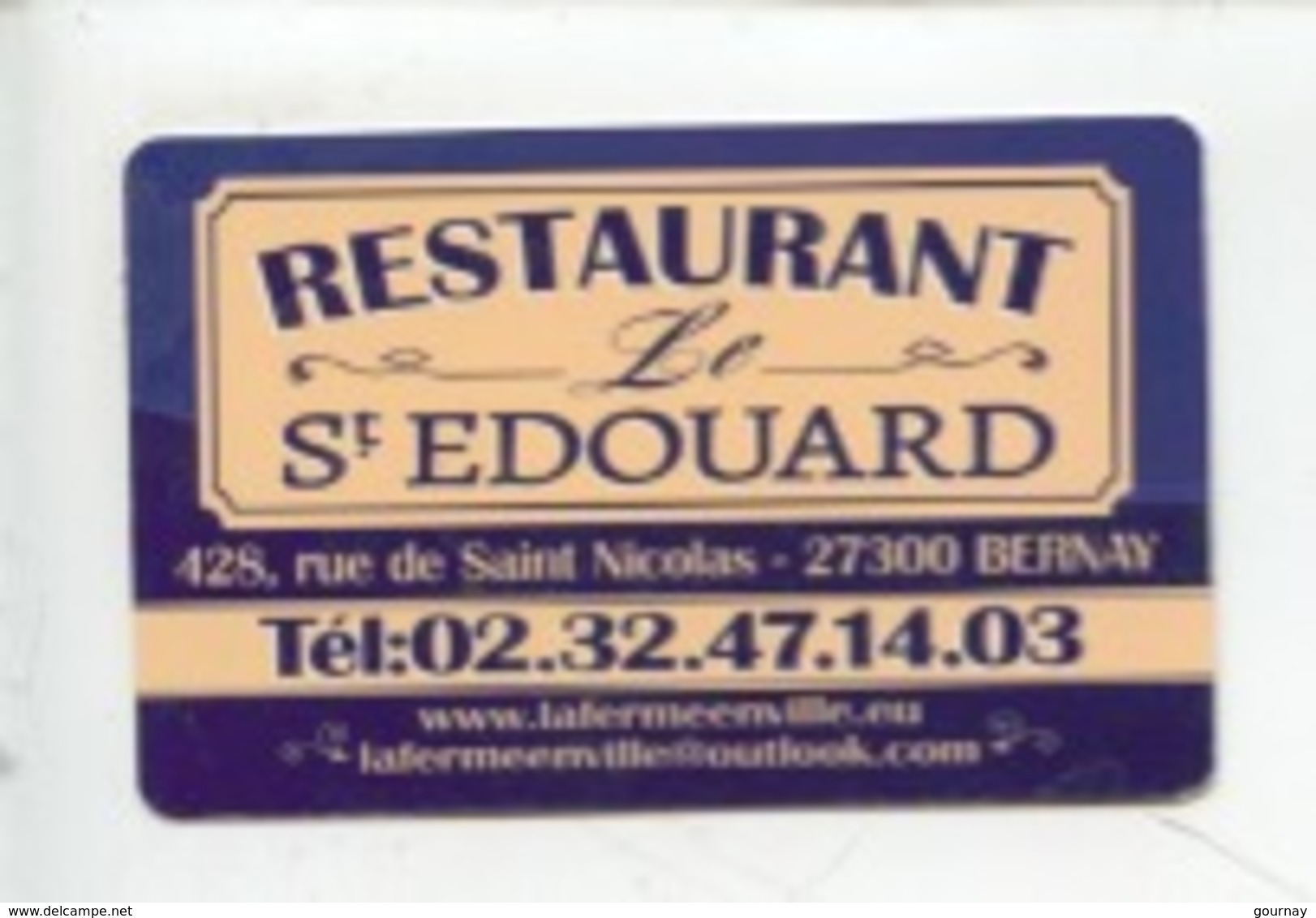 Bernay : Restaurant Saint Edouard - La Ferme En Ville, Chambres D'hôtes Rue Saint Nicolas (2 Scan) - Bernay