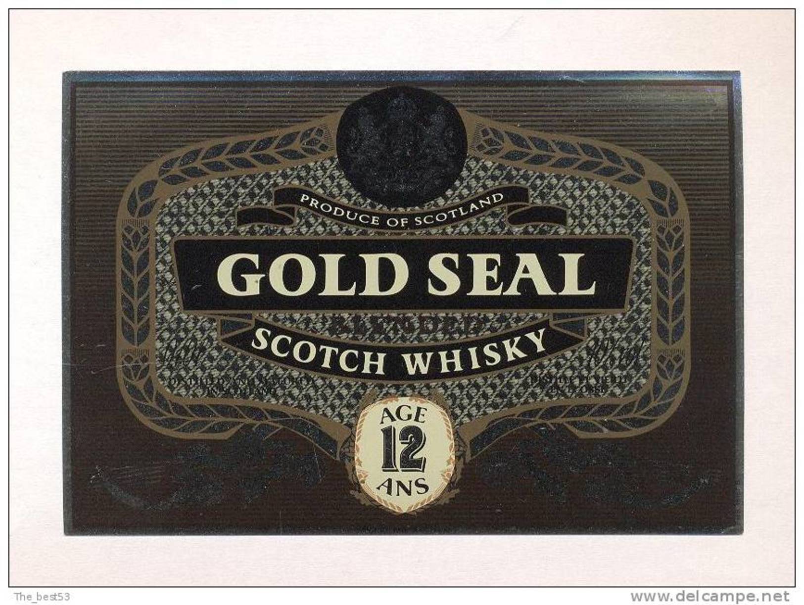 Etiquette De Scotch  Whisky  -  Gold Seal -   Ecosse - Whisky