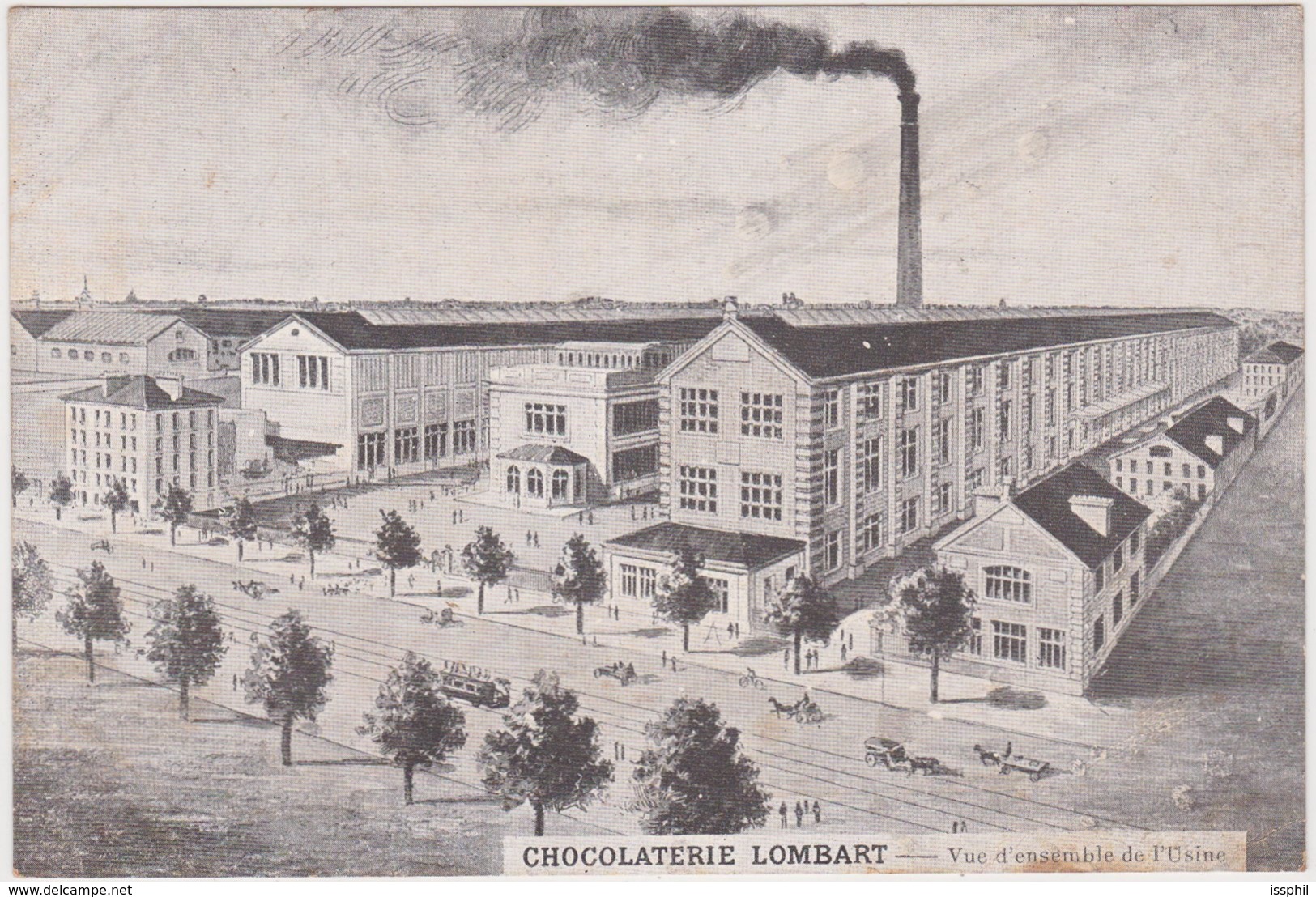 Carte Publicitaire - Paris - Chocolaterie Lombart - Vue D'ensemble De L'usine - Arrondissement: 13