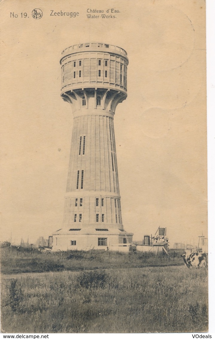 CPA - Belgique - Zeebrugge - Château D'Eau - Zeebrugge