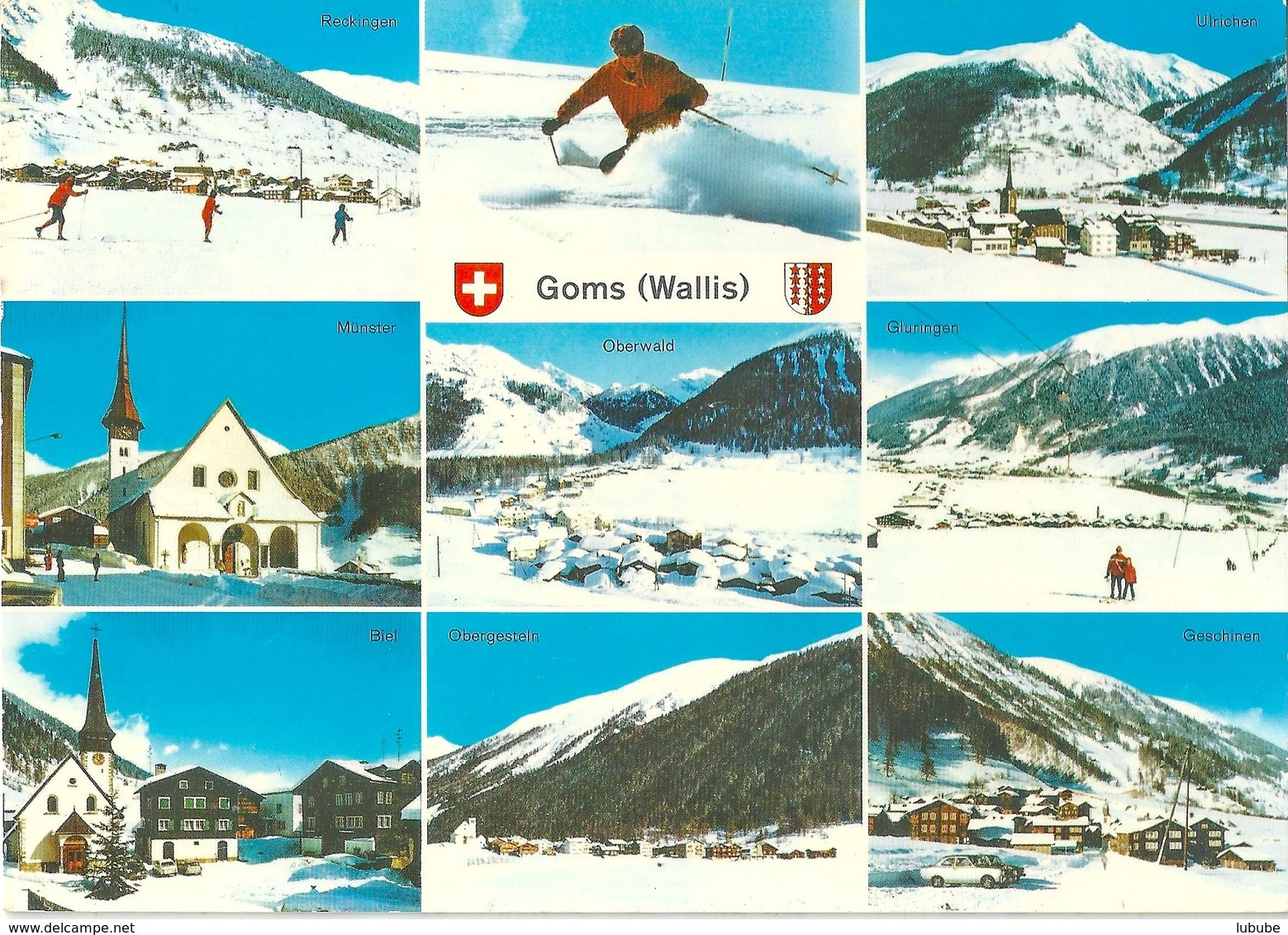 Goms - 9 Winterbilder            Ca. 1970 - Goms