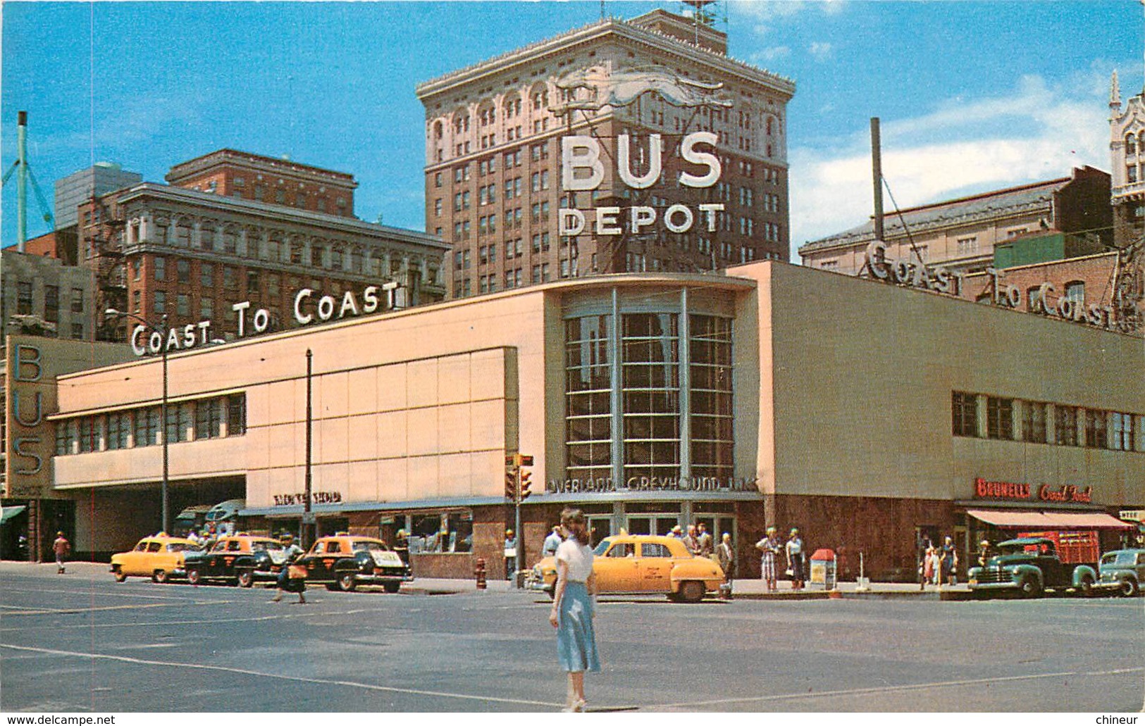 ETATS UNIS OVERLAND GREYHOUND BUS DEPOT - Omaha