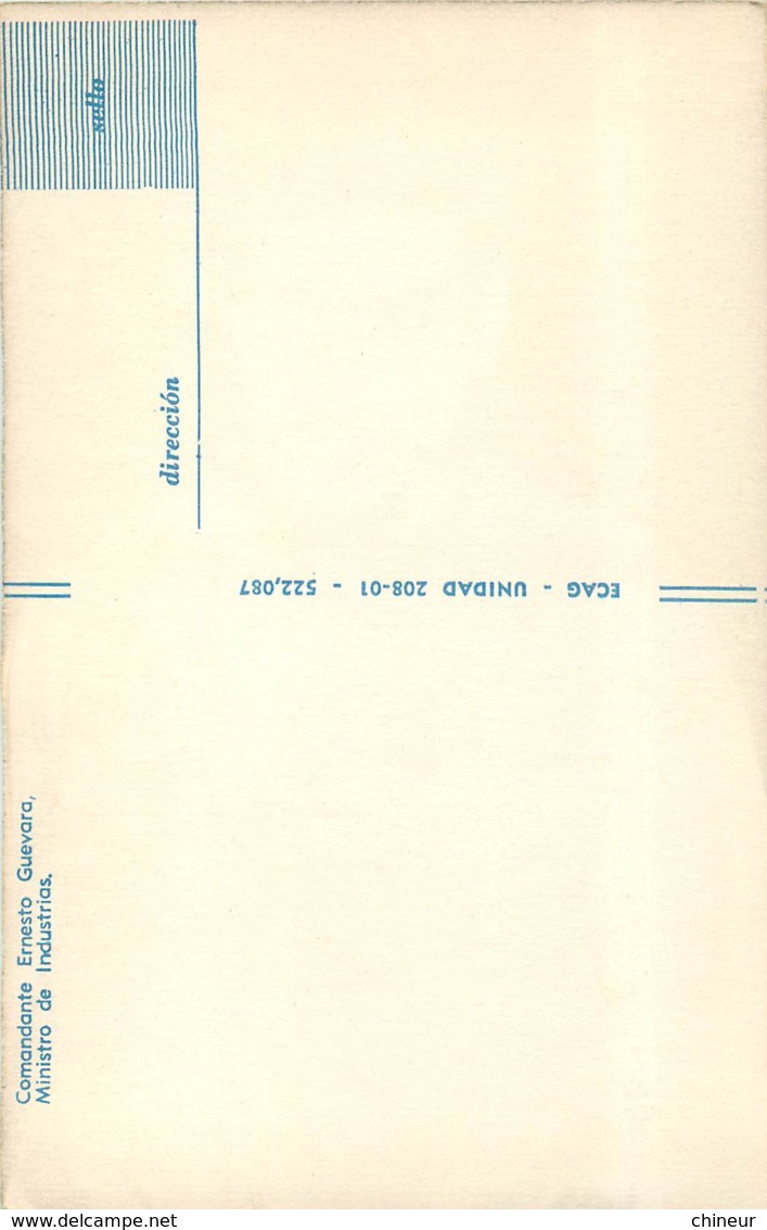 CUBA COMMANDANTE ERNESTO GUEVARA MINISTRO DE INDUSTRIAS - Altri & Non Classificati