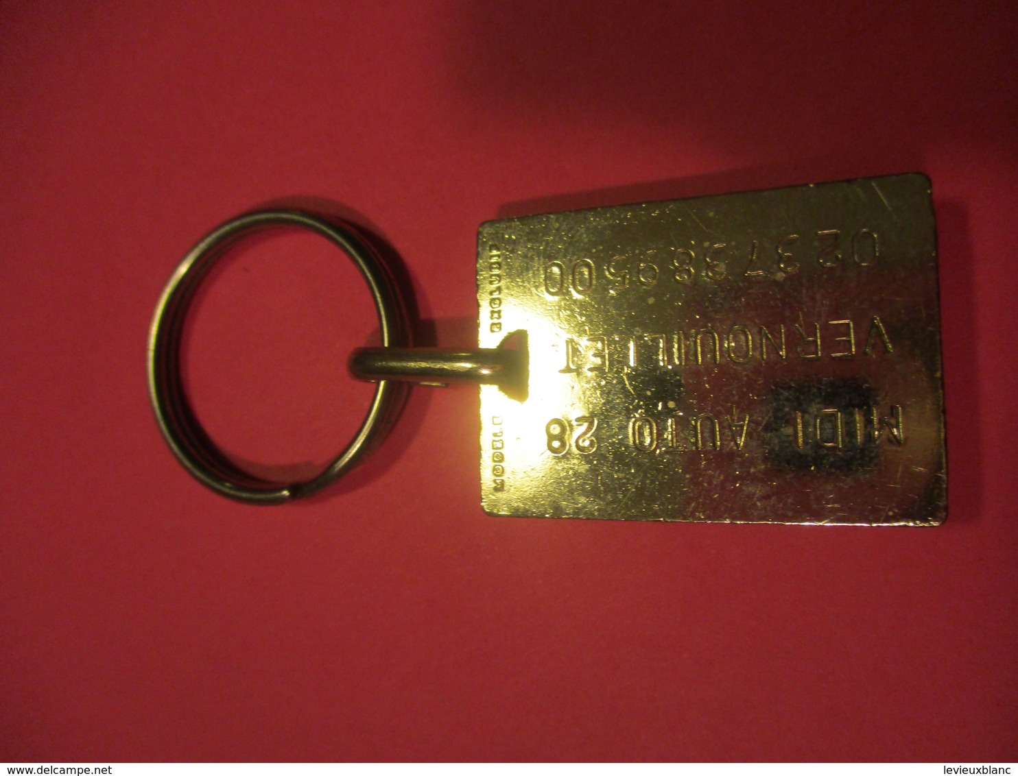 Automobile/PEUGEOT/Midi Auto 28 / VERNOUILLET/ /Métallique/Bronze Chromé/Vers 1970-1980    POC426 - Key-rings