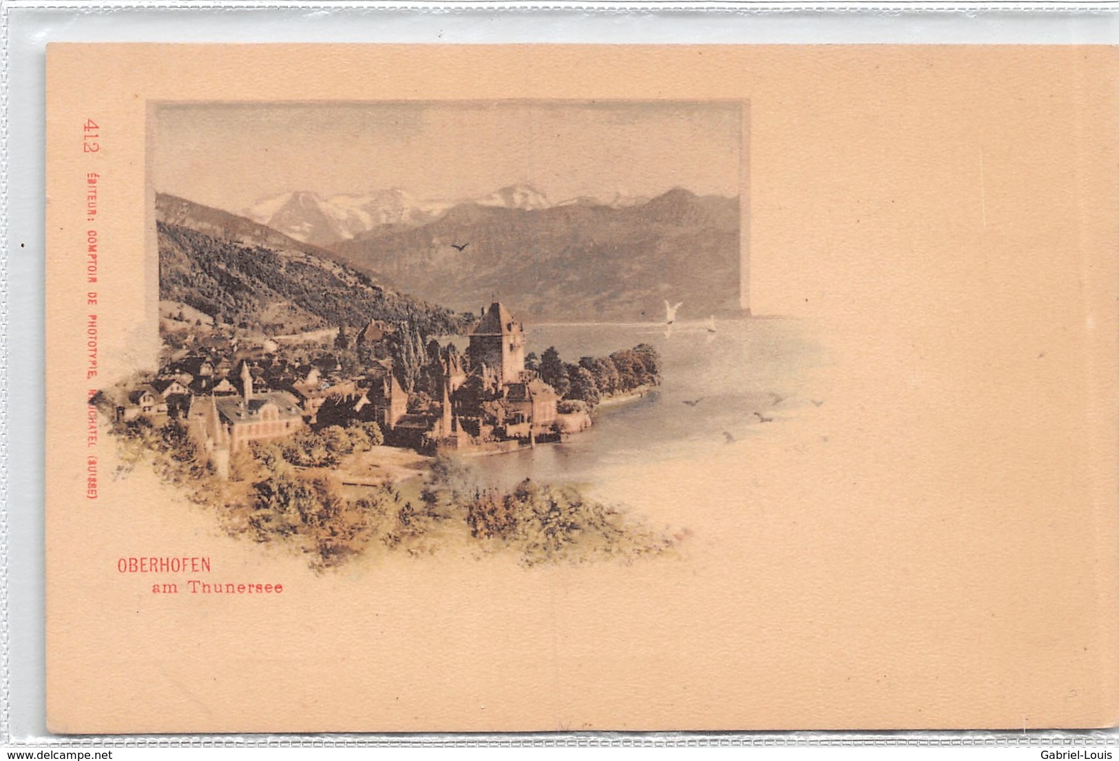 Oberhofen Am Thunersee - Litho - Oberhofen Am Thunersee