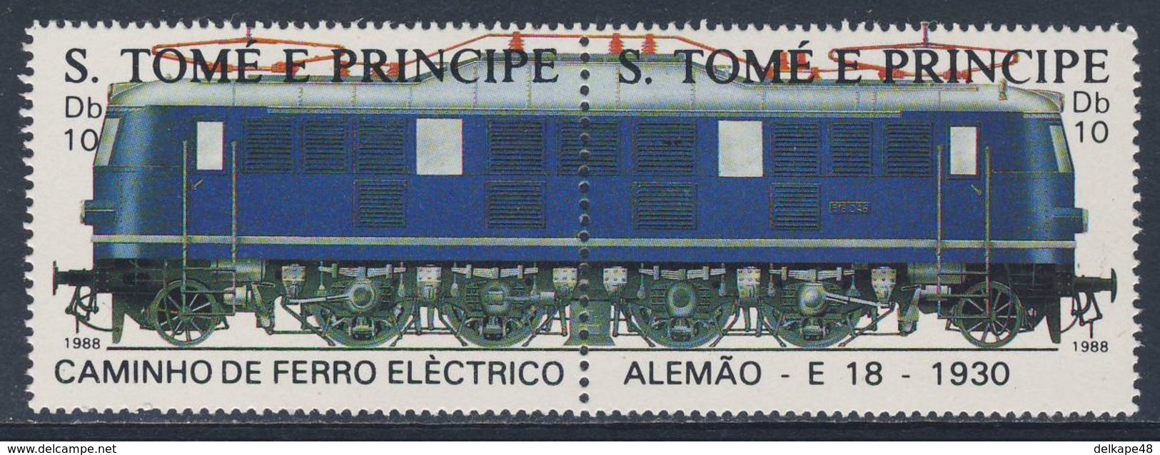 Sao Tomé E Principe 1988 Mi 1049 /0 ** E-18 German Railroad (1930) / E-18 Deutsche Bahn (1930) - Treinen