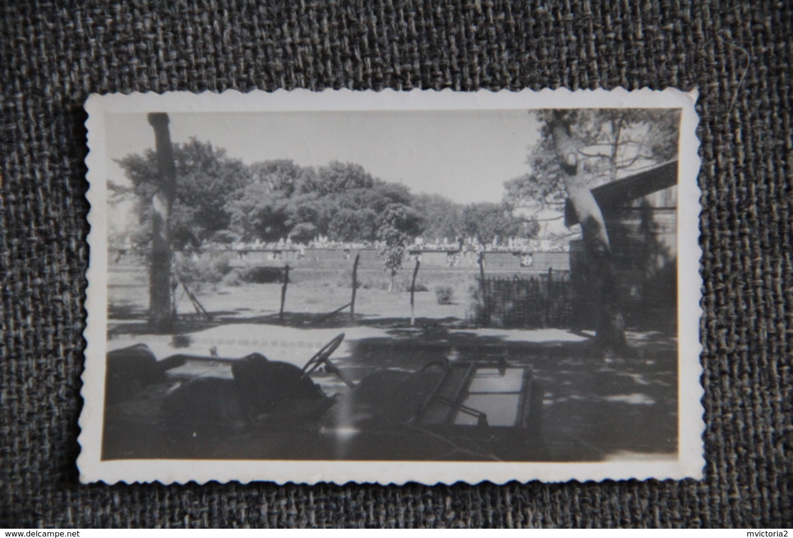 Photographie Originale : SENEGAL, 1949 - THIES, Train De Pélerins Pour TIVAOUANE ( 8,5 X 5,5 Cm). - Lieux