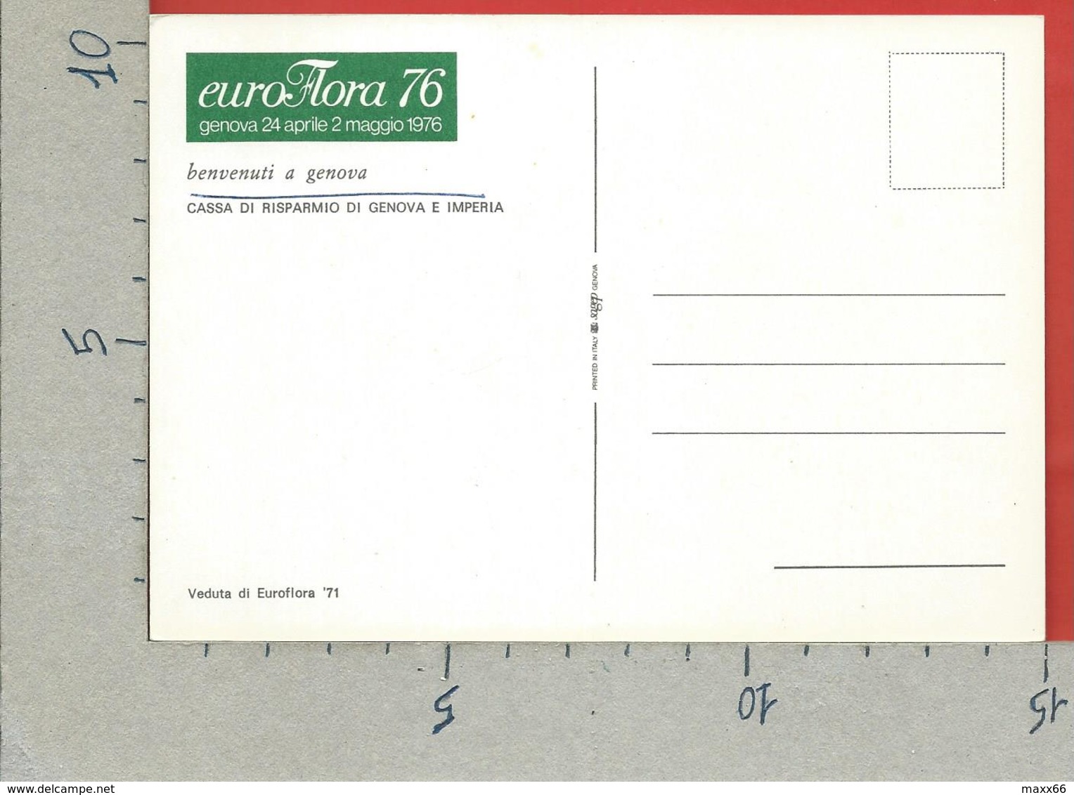 CARTOLINA NV ITALIA - GENOVA - EUROFLORA 76 - Veduta Di Euro Flora 71 - 10 X 15 - Esposizioni